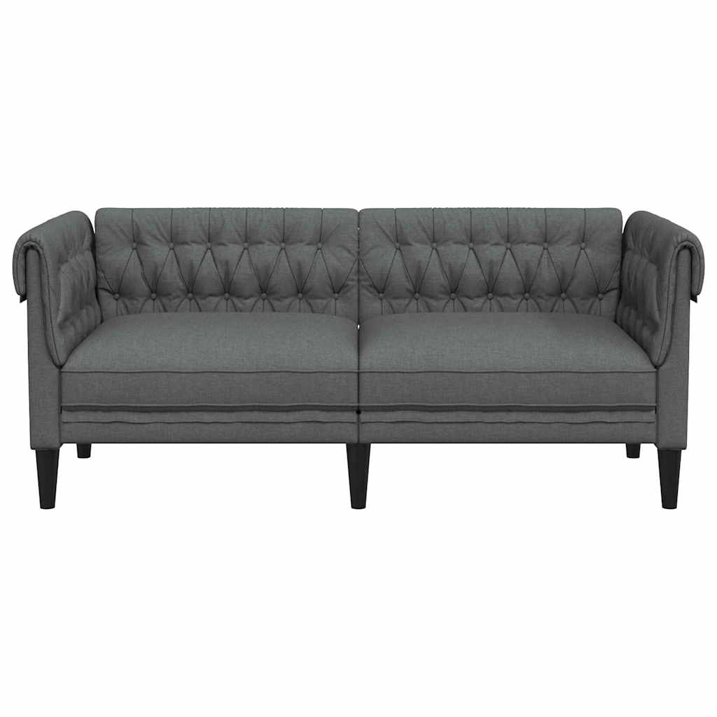 Sofa Dunkelgrau 182,5 x 74,5 x 74,5 cm Polyester