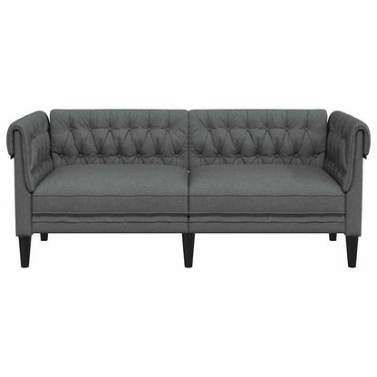 Sofa Dunkelgrau 182,5 x 74,5 x 74,5 cm Polyester