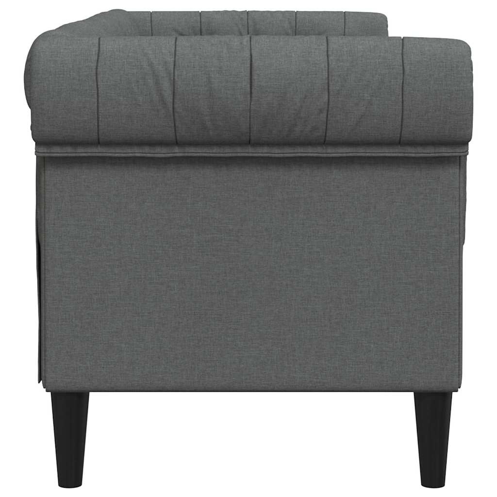 Sofa Dunkelgrau 182,5 x 74,5 x 74,5 cm Polyester