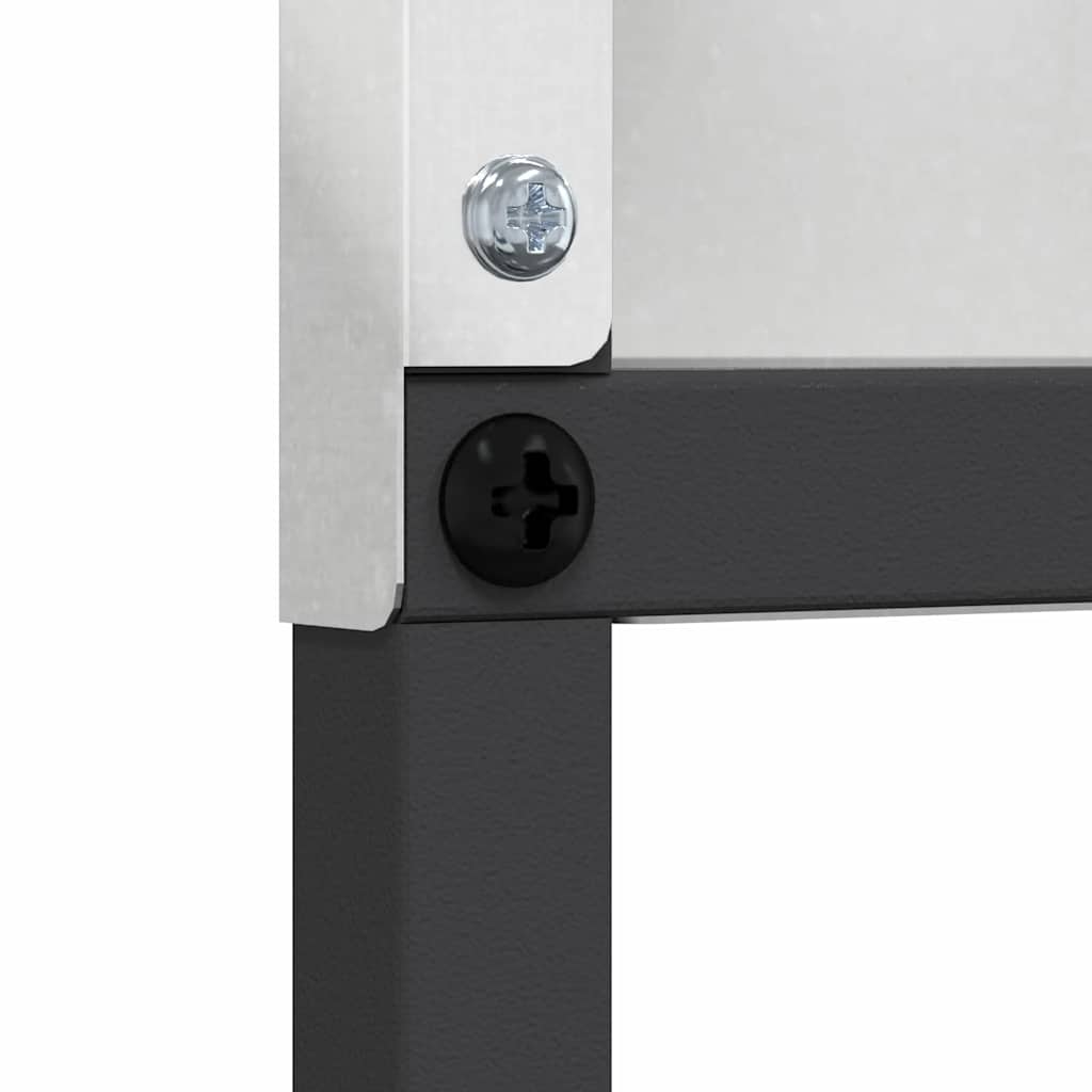 Garten Sichtschutz-Leinwand Silber 32 x 140 cm Edelstahl