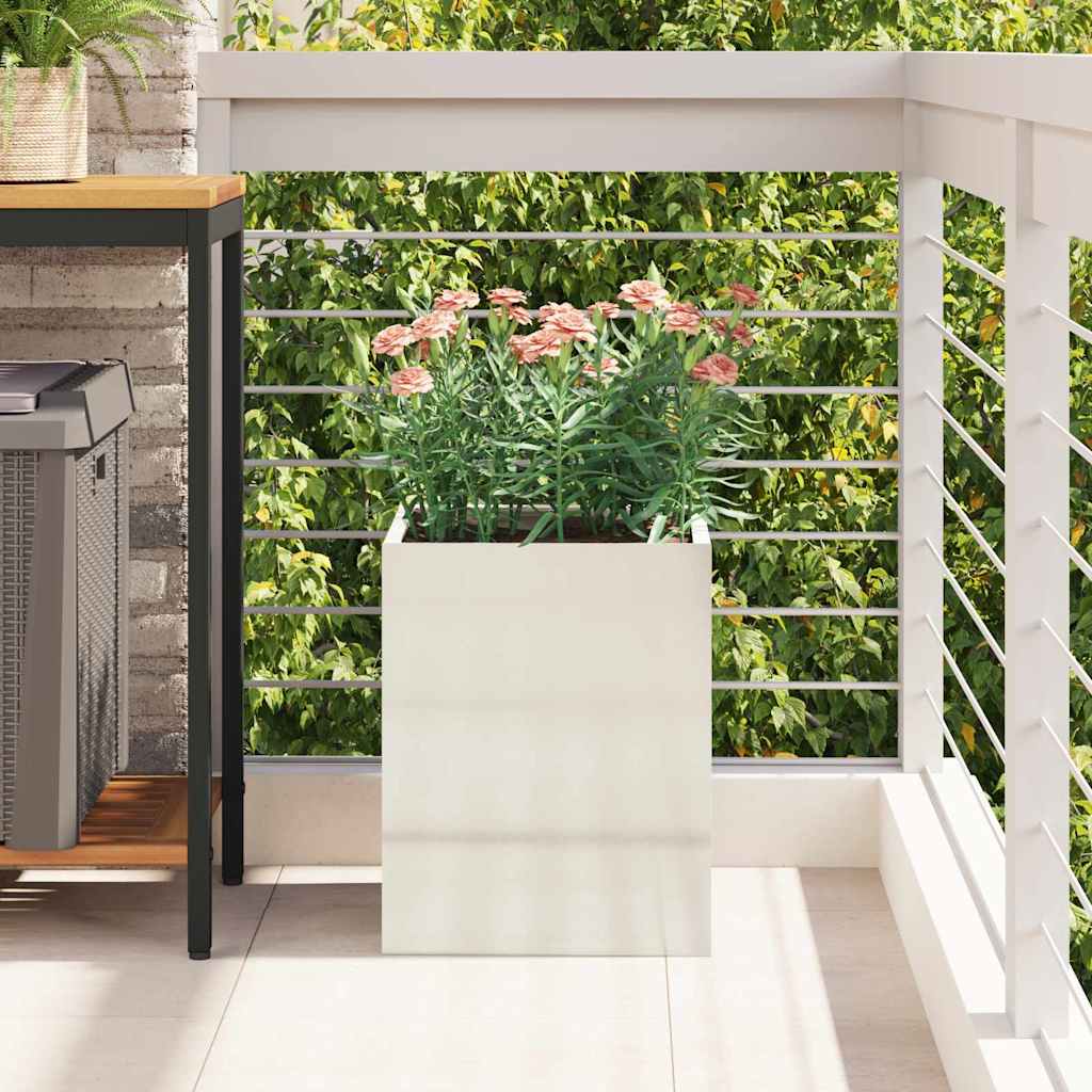 Garten-Pflanzgefäß Verzinkter Stahl 32 x 32 x 40 cm