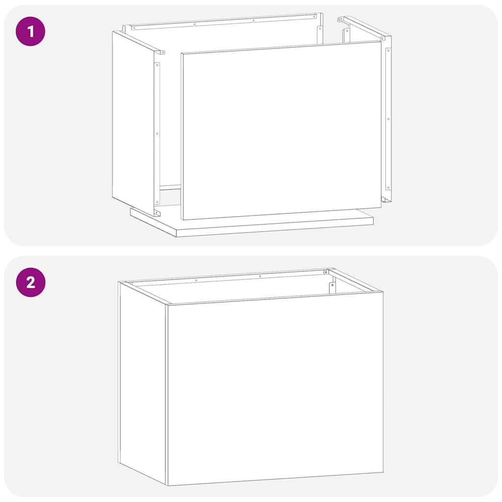 Garten-Pflanzgefäß Verzinkter Stahl 50 x 32 x 40 cm