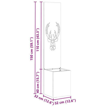 Garten Sichtschutz-Leinwand Anthrazit 32 x 32 x 150 cm