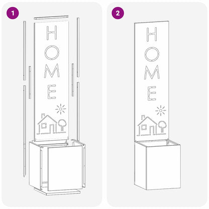 Garten Sichtschutz-Leinwand Anthrazit 32 x 32 x 150 cm