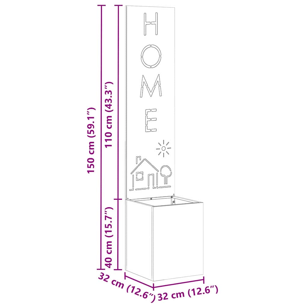 Garten Sichtschutz-Leinwand Olivgrün 32 x 32 x 150 cm