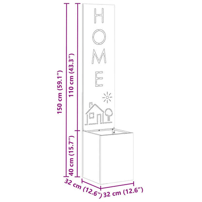 Garten Sichtschutz-Leinwand Olivgrün 32 x 32 x 150 cm