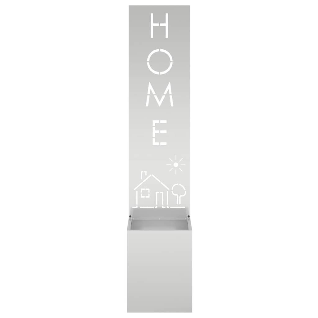 Garten Sichtschutz-Leinwand Silber 32 x 32 x 150 cm