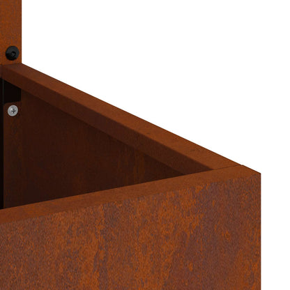 Garten Sichtschutz-Leinwand Floral Rostig 50 x 32 x 150 cm