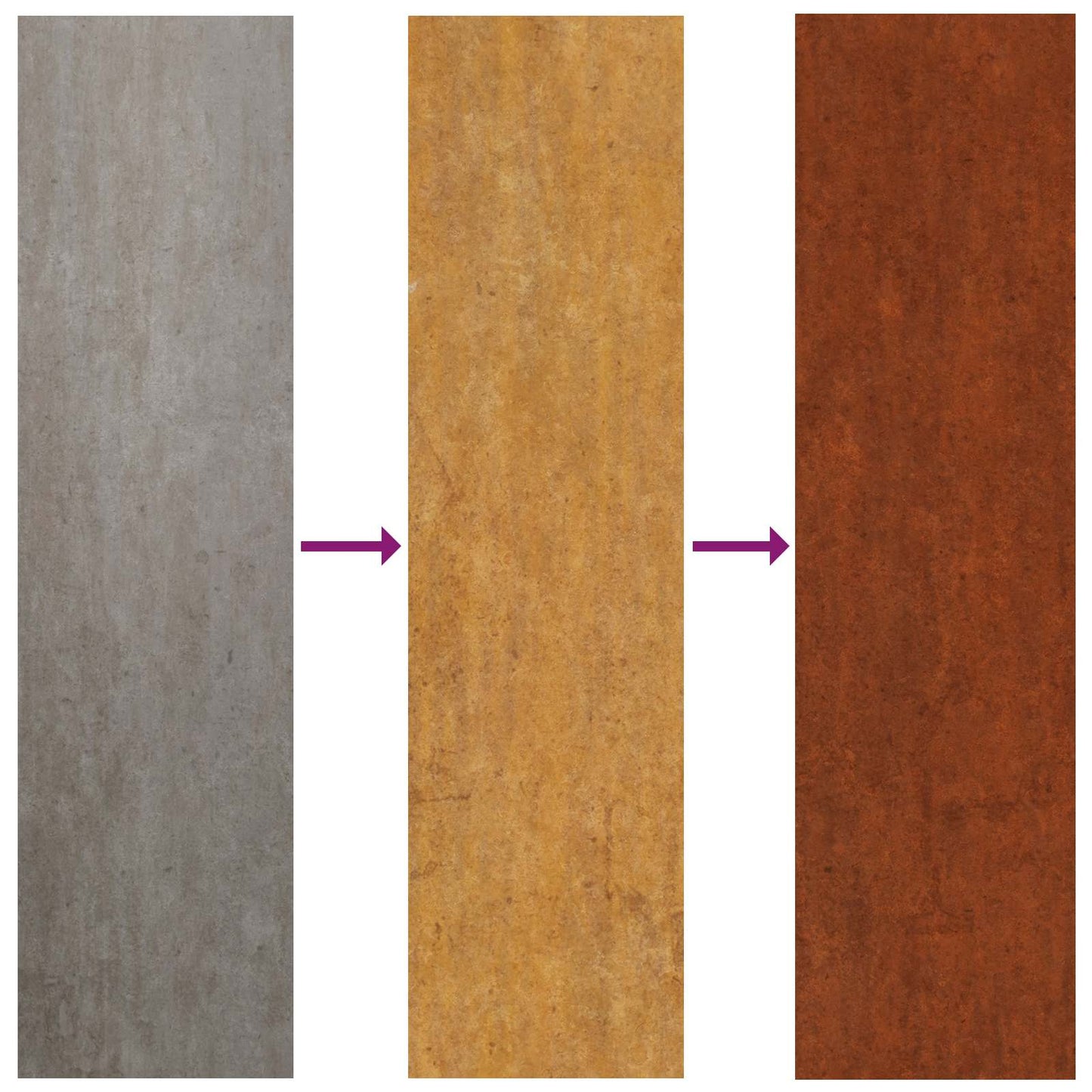 Garten Sichtschutz-Leinwand Floral Rostig 50 x 32 x 150 cm