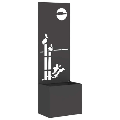 Garten Sichtschutz-Leinwand Schwarz 50 x 32 x 150 cm