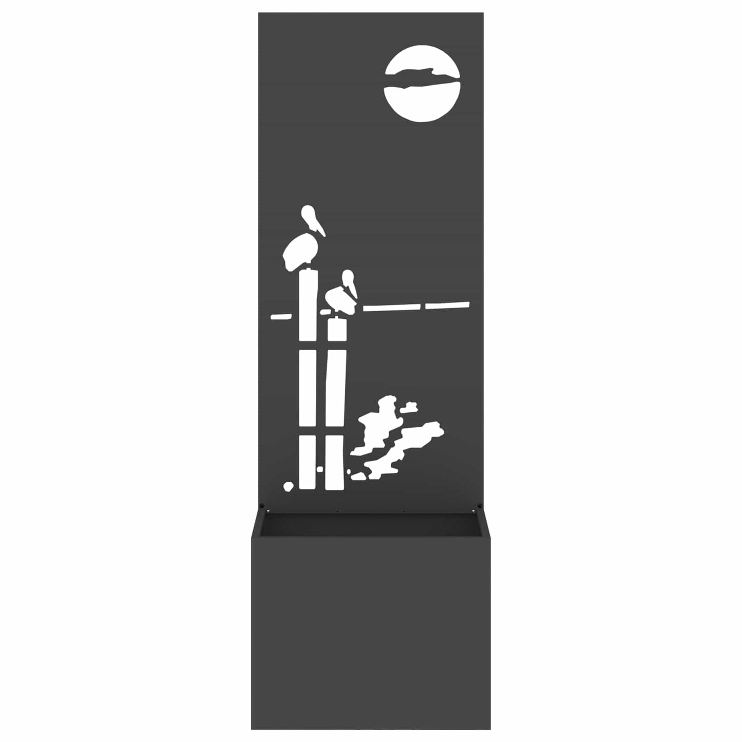 Garten Sichtschutz-Leinwand Schwarz 50 x 32 x 150 cm