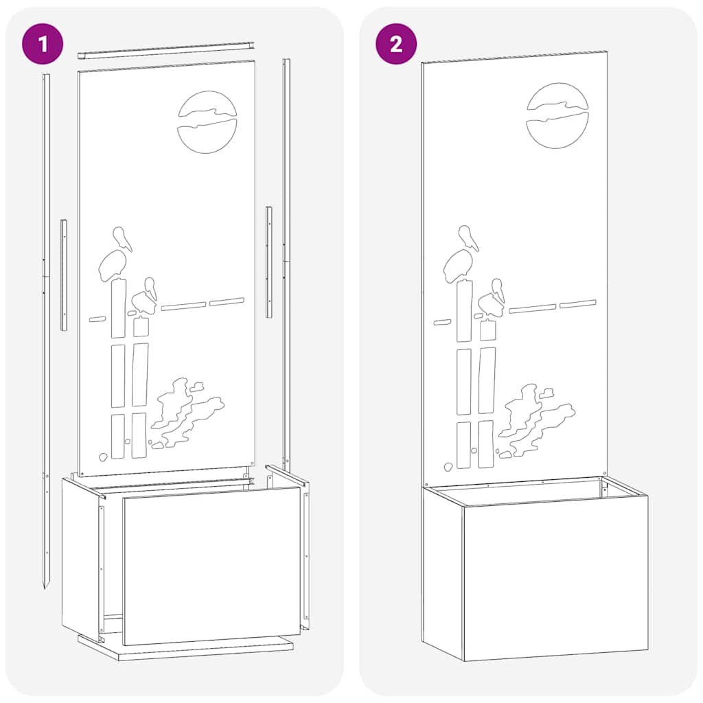 Garten Sichtschutz-Leinwand Olivgrün 50 x 140 cm