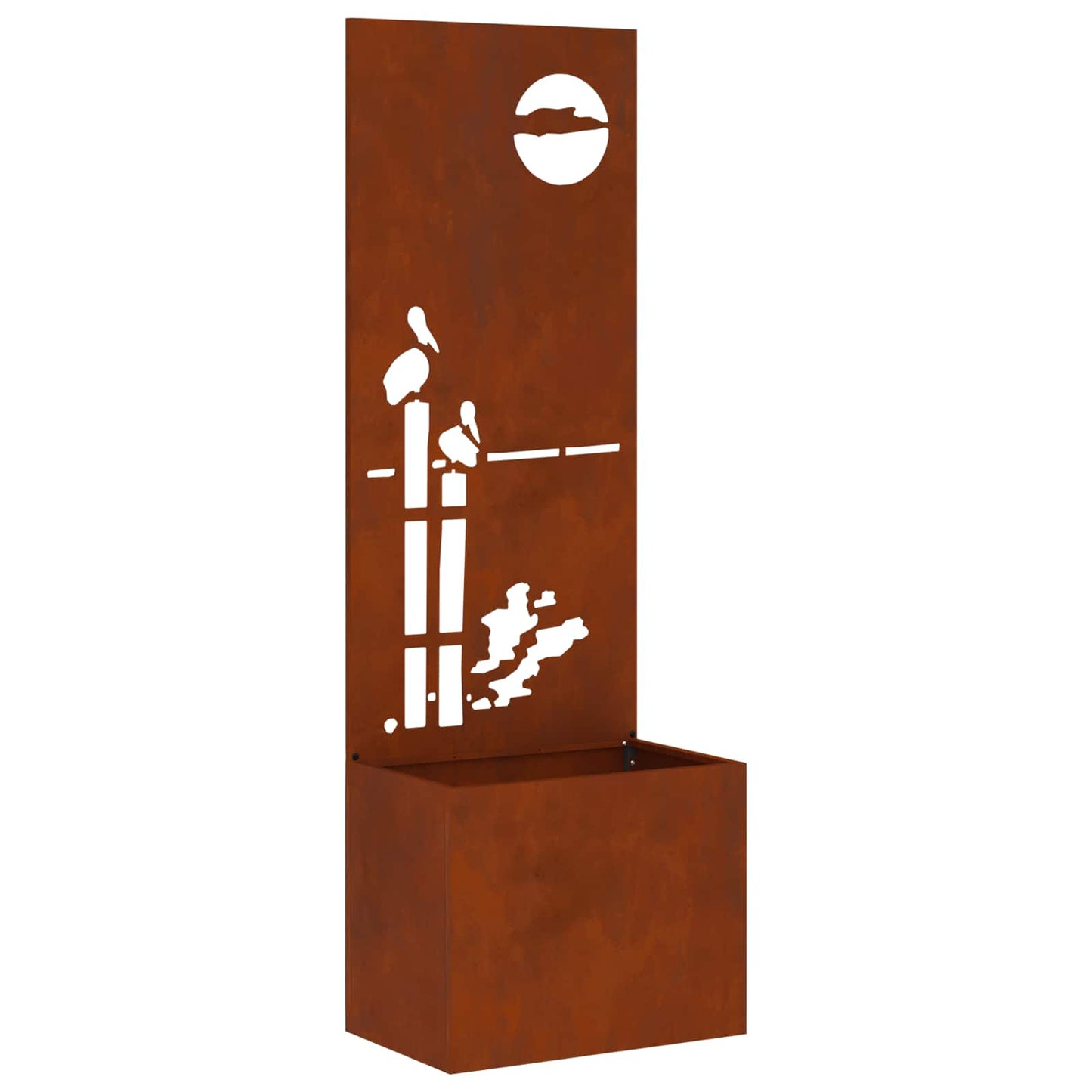 Garten Sichtschutz-Leinwand Rostig 50 x 32 x 150 cm