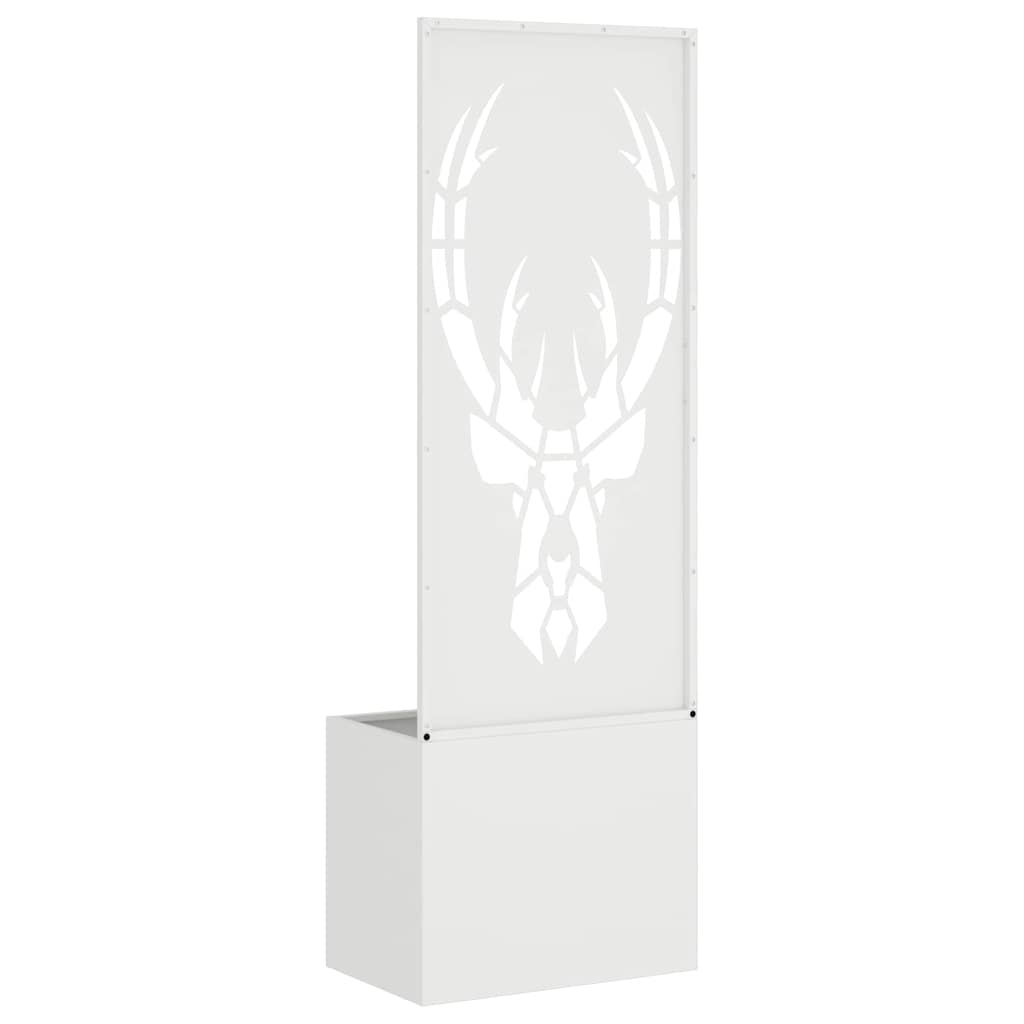 Garten Sichtschutz-Leinwand Tiermuster Weiß 50 x 140 cm