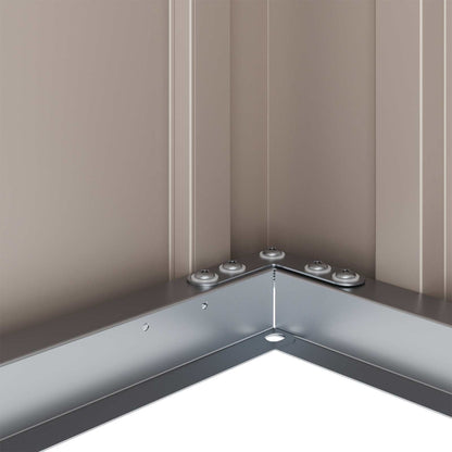 Gartenlagerbox Schwarz 101 x 56,5 x 50 cm Stahl