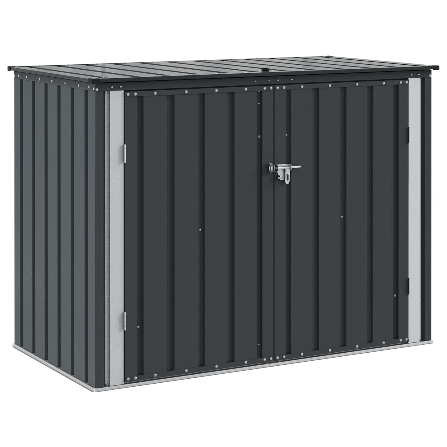 Gartenlagerbox Schwarz 151,5 x 82 x 110,5 cm Stahl