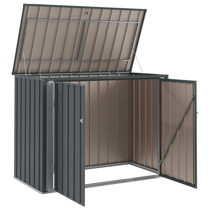 Gartenlagerbox Schwarz 151,5 x 82 x 110,5 cm Stahl