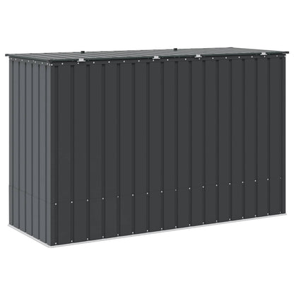 Gartenlagerbox Schwarz 214 x 82 x 132 cm Stahl