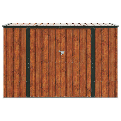 Gartenlagerbox Braun 214 x 82 x 132 cm Stahl