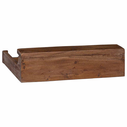 Gehäuse Braun 36 x 30 x 10 cm Massives Mahagoni Holz