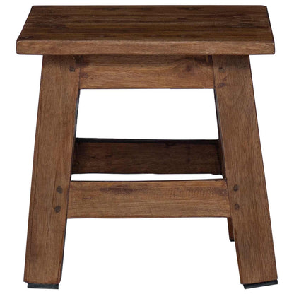 Hocker Natur 26 x 26 x 26 cm Mahagoni Holz