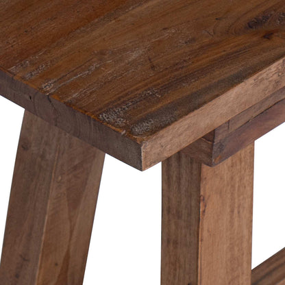 Bank Natur 50,5 x 25 x 47,5 cm Massivholz Mahagoni