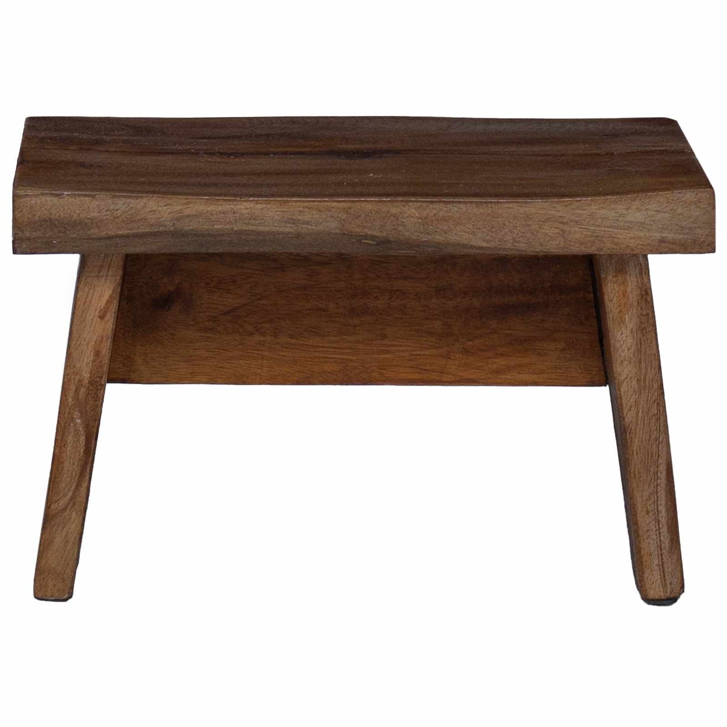 Hocker Natur 29 x 20 x 17 cm Mahagoni Holz