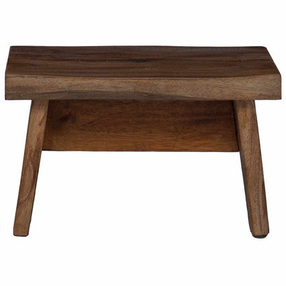 Hocker Natur 29 x 20 x 17 cm Mahagoni Holz