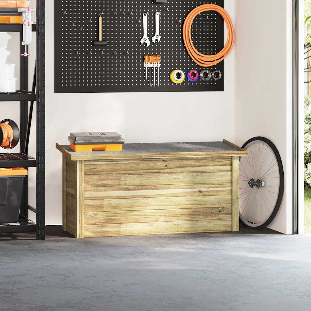 Aufbewahrungsbox mit Speicher Natur 119 x 44,5 x 58 cm