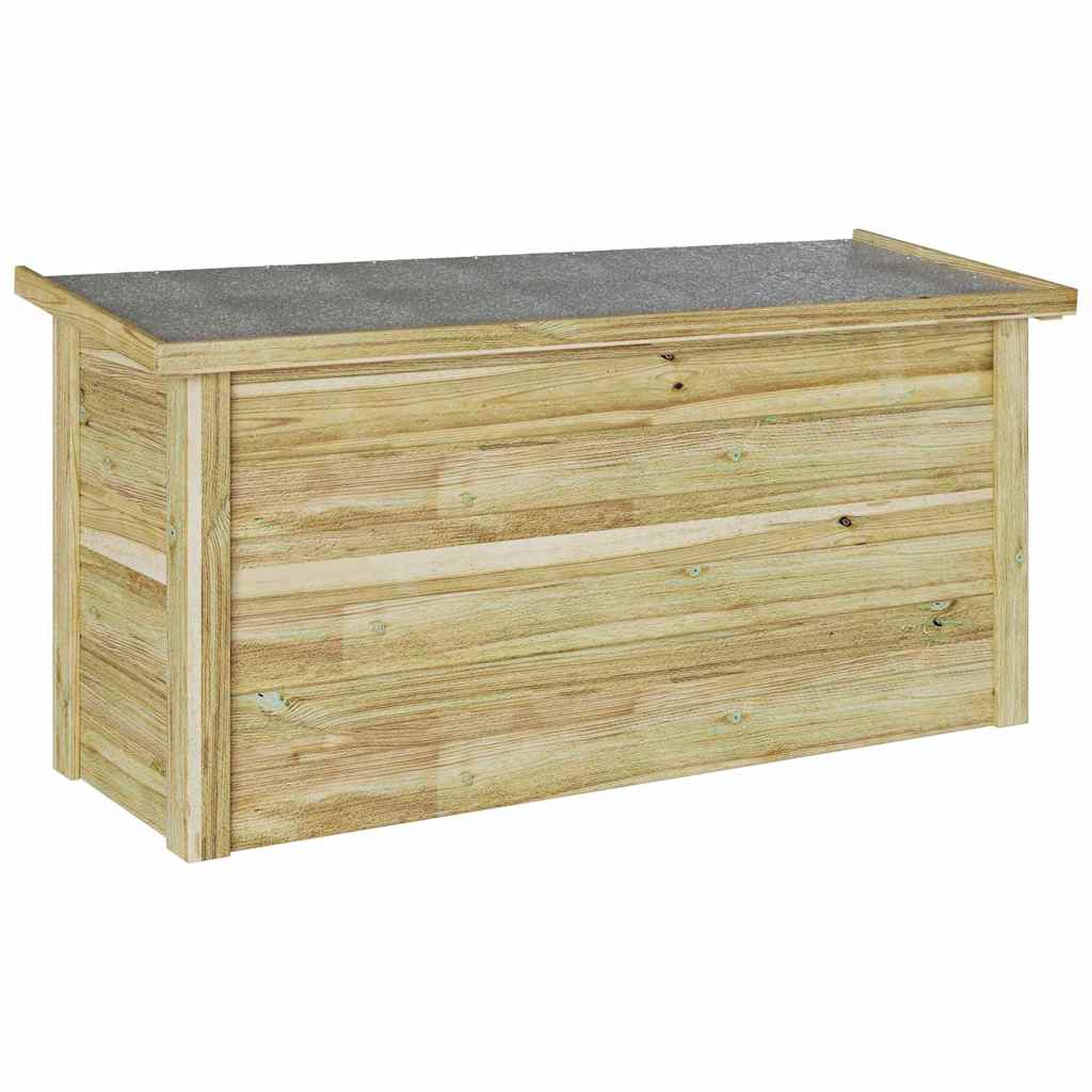 Aufbewahrungsbox mit Speicher Natur 119 x 44,5 x 58 cm
