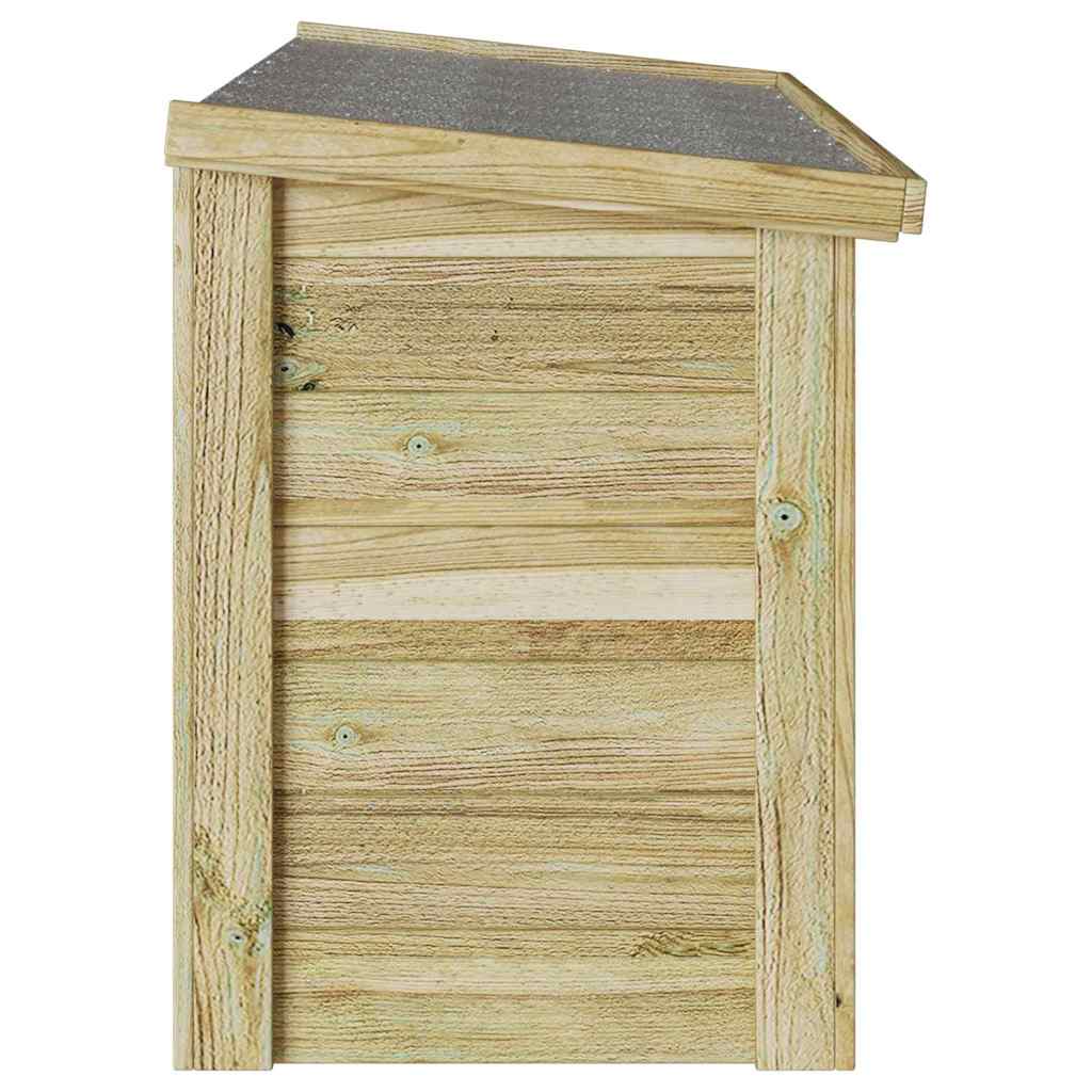 Aufbewahrungsbox mit Speicher Natur 119 x 44,5 x 58 cm
