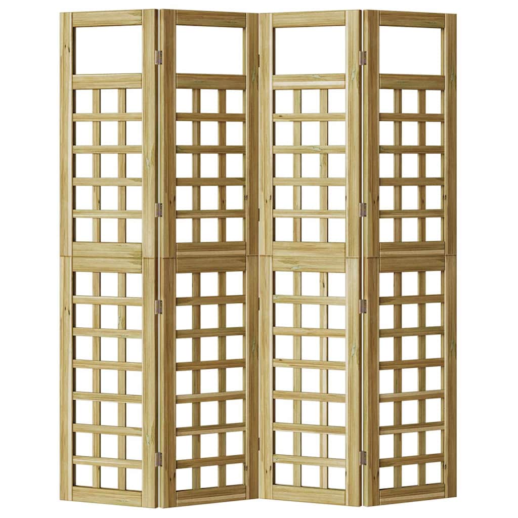Sichtschutz Honigbraun 160 x 180 cm Massivholz Kiefer