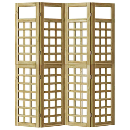 Sichtschutz Honigbraun 160 x 180 cm Massivholz Kiefer