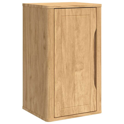 Badezimmermöbel-Set FLORO 3 pcs Wachsbraun Massivholz Kiefer