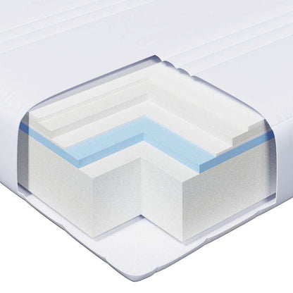 Bettrahmen mit Matratze Braun 80 x 200 cm Massives Kiefernholz