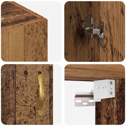 Wandschrank Altholz 69,5 x 34 x 90 cm Holzwerkstoff