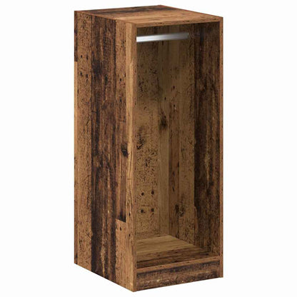 Kleiderschrank mit Regal mit Speicher Altholz 41 x 48 x 102 cm