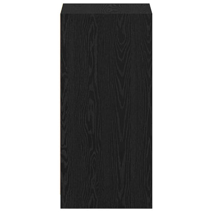Kleiderschrank mit Regal Schwarz Eichen-Optik 41 x 48 x 102 cm
