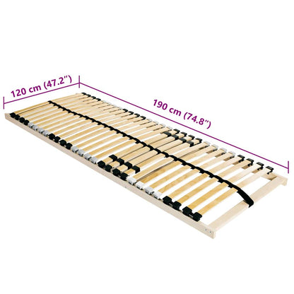 Bett-Lattenrost Braun 120 x 190 cm Massivholz Buche