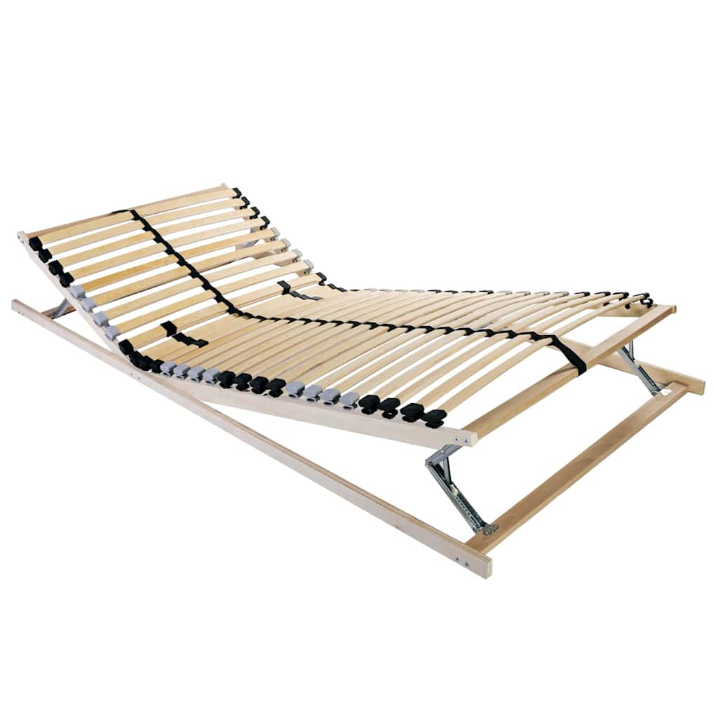 Bett-Lattenrost Braun 100 x 190 cm Massivholz Buche