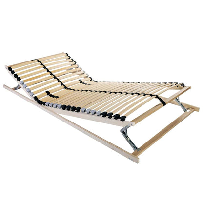 Bett-Lattenrost Braun 100 x 190 cm Massivholz Buche