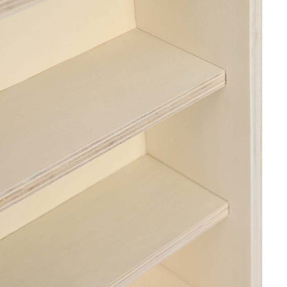 Wanddisplay-Case mit Regal Beige 40 x 8,5 x 37 cm Holzwerkstoff