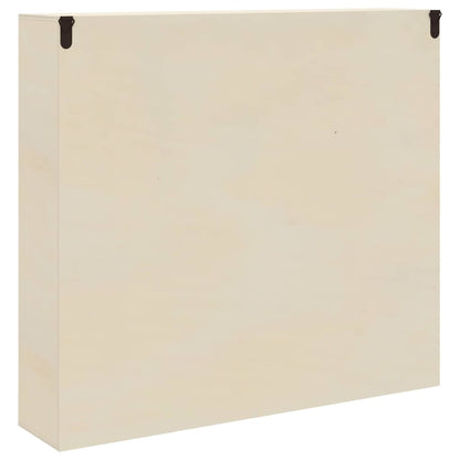 Wanddisplay-Case mit Regal Beige 40 x 8,5 x 37 cm Holzwerkstoff