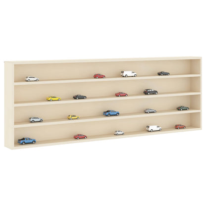 Wanddisplay-Case Beige 100 x 8,5 x 36 cm Holzwerkstoff