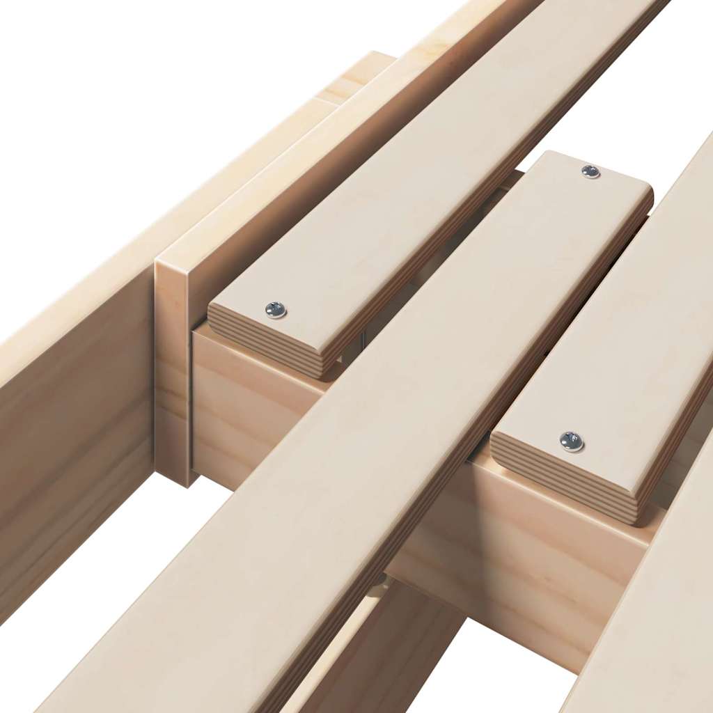 Bettrahmen mit Kopfteil Braun 80 x 200 cm Holzwerkstoff