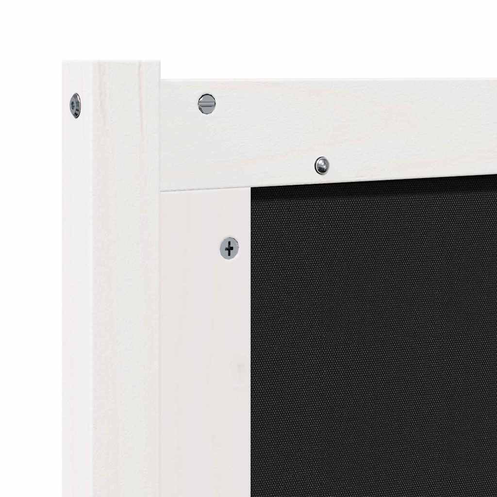 Kopfteil Sonstiges Weiß und Hellgrau 160 cm Massivholz Kiefer