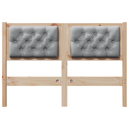 Kopfteil Sonstiges Braun und hellgrau 120 cm Massivholz Kiefer