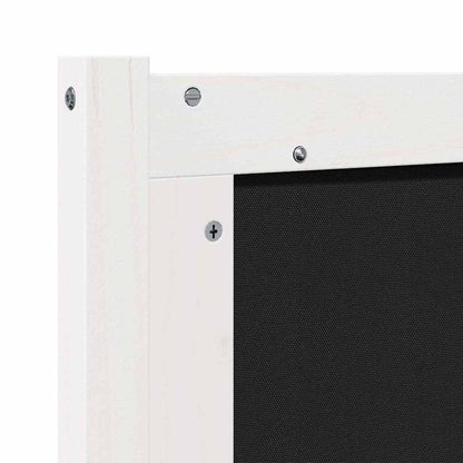 Kopfteil Sonstiges Weiß und Hellgrau 80 cm Massivholz Kiefer