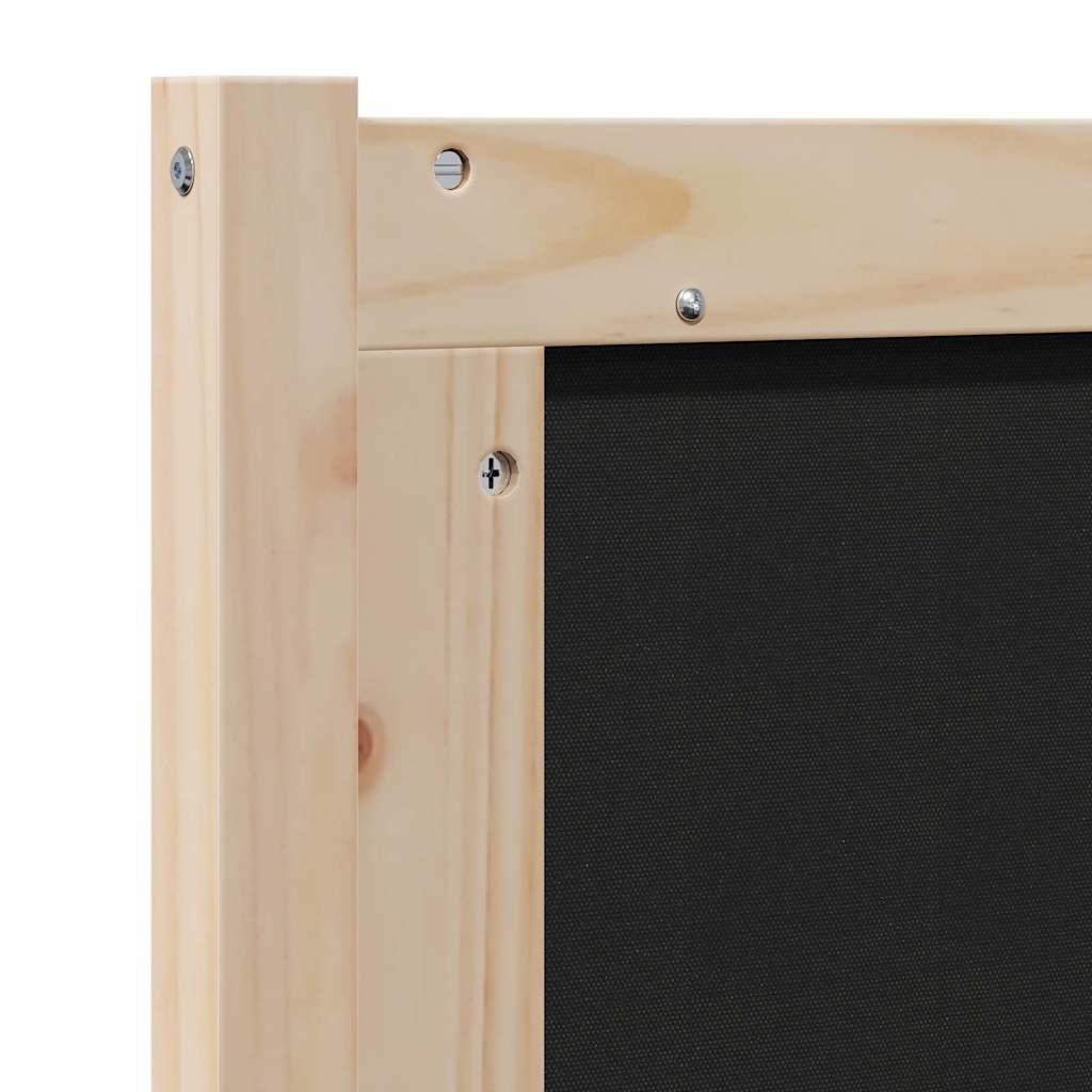 Gepolstertes Kopfteil Braun 200 cm Massives Kiefernholz