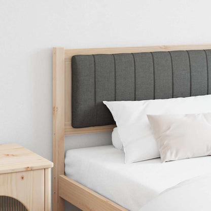 Gepolstertes Kopfteil Braun 200 cm Massives Kiefernholz